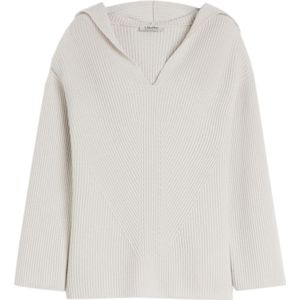 Max Mara, Dames, Sweatshirts & Hoodies, Wit, Maat: S Wol,