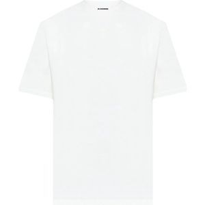 Jil Sander, Heren, Tops, Wit, Maat: M Katoen,