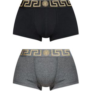 Versace Twee-pack boxershorts , Black , Heren , Maat: XL