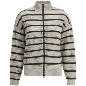 Brunello Cucinelli, Dames, Truien, Beige, Maat: 2XS