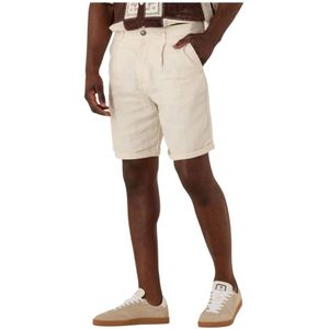 Selected Homme, Heren, Korte broeken, Beige, Maat: S Linnen,
