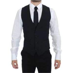 Dolce & Gabbana, Heren, Pakken, Blauw, Maat: XS Wol,