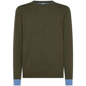 Sun68, Heren, Truien, Groen, Maat: S