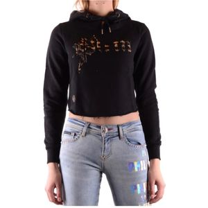 Philipp Plein, Dames, Sweatshirts & Hoodies, Zwart, Maat: S Katoen,