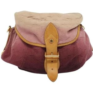 Louis Vuitton Vintage, Dames, Pre-owned, Roze, Maat: ONE Size Denim,