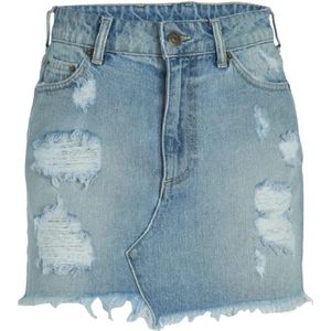 Ser.o.ya, Dames, Rokken, Blauw, Maat: W24 Denim,