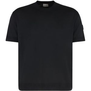 Moncler, Heren, Tops, Zwart, Maat: 2XL Katoen,