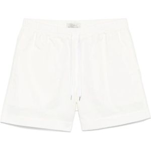 Studio Nicholson, Dames, Korte broeken, Wit, Maat: 2XS Katoen,