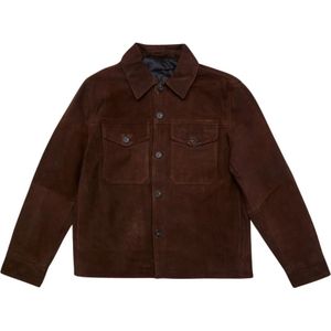 SELECTED HOMME - Thom Suede - Leren Jack - Regular Fit - Velourslook