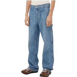 Bottega Veneta, Heren, Jeans, Blauw, Maat: S Katoen,