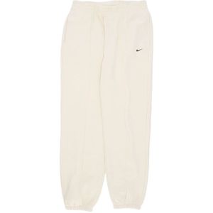 Nike Fleece Trainingsbroek Wijde Pijpen , Beige , Dames , Maat: M