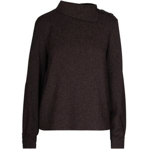 Patrizia Pepe, Dames, Truien, Zwart, Maat: M Viscose,