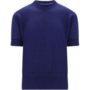 Maison Margiela, Heren, Tops, Blauw, Maat: S Wol,