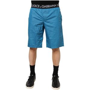 Dolce & Gabbana, Heren, Badkleding, Blauw, Maat: M Nylon,