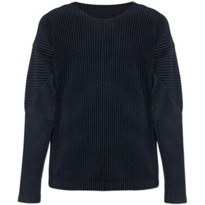 Issey Miyake, Heren, Tops, Blauw, Maat: XL Katoen,