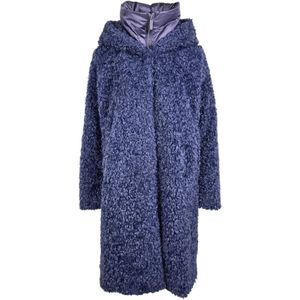BomBoogie, Dames, Mantels, Blauw, Maat: S Fleece,