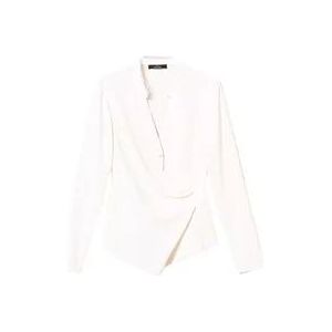 Twinset Witte overhemden met kantdetail , White , Dames , Maat: M