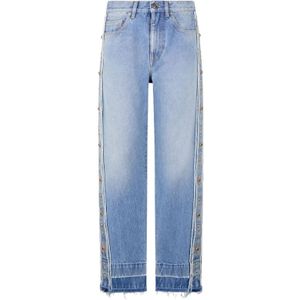 Roberto Cavalli, Heren, Jeans, Blauw, Maat: W30 Katoen,