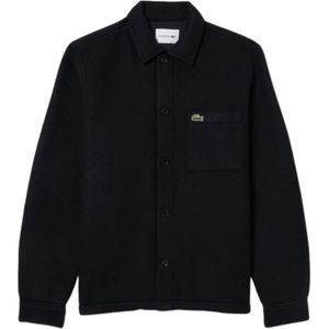 Lacoste, Heren, Jassen, Blauw, Maat: S Wol,