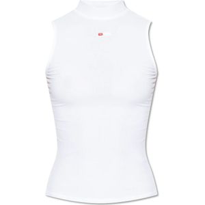 Diesel, Dames, Tops, Wit, Maat: L Viscose,