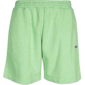 Msgm, Heren, Korte broeken, Groen, Maat: L Katoen,