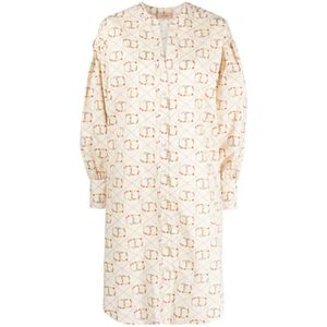 Twinset, Dames, Jurken, Veelkleurig, Maat: S Katoen,