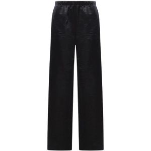 Givenchy, Dames, Broeken, Zwart, Maat: S Leer,