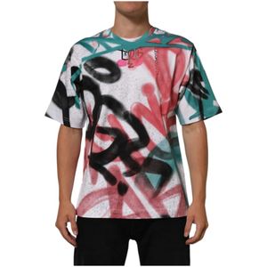 Dolce & Gabbana, Heren, Tops, Veelkleurig, Maat: S Katoen,