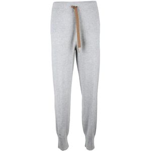 Le Tricot Perugia, Dames, Broeken, Grijs, Maat: 2XL Zijde,