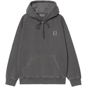Carhartt Wip, Heren, Sweatshirts & Hoodies, Grijs, Maat: 2XL Katoen,