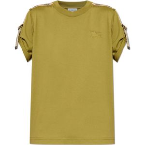 Burberry, Dames, Tops, Groen, Maat: L Katoen,