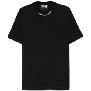 Versace Jeans Couture, Heren, Tops, Zwart, Maat: XL