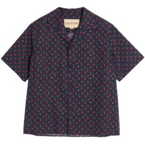 Valentino Garavani, Heren, Overhemden, Veelkleurig, Maat: L Katoen,