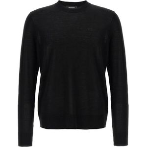 Dsquared 2 - Logo Sweater - Zwart - Wol