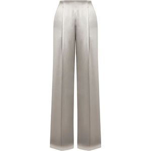 Alberta Ferretti, Dames, Broeken, Grijs, Maat: S