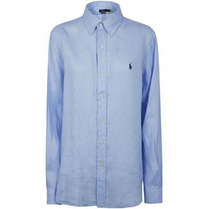 Polo Ralph Lauren, Heren, Overhemden, Blauw, Maat: S