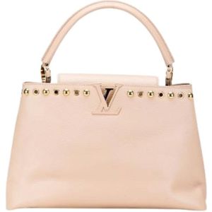 Louis Vuitton Vintage, Dames, Pre-owned, Beige, Maat: ONE Size Leer,