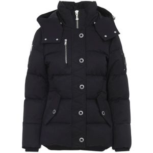 Moose Knuckles, Dames, Jassen, Zwart, Maat: S Katoen,