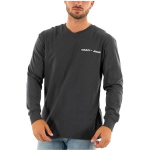 Tommy Jeans Longsleeve met Logo New Charcoal