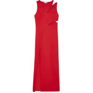 Patrizia Pepe, Dames, Jurken, Rood, Maat: M Jersey,