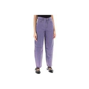 Ganni Loose-fit Jeans , Purple , Dames , Maat: W27