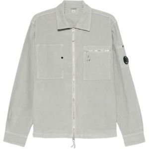 C.p. Company, Heren, Jassen, Grijs, Maat: L Corduroy,