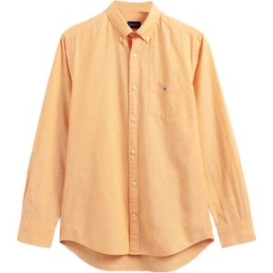 Gant, Dames, Blouses & Shirts, Oranje, Maat: XL Katoen,