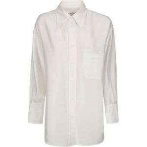 Alberto Biani, Dames, Blouses & Shirts, Wit, Maat: 2XS