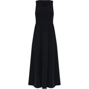 Emporio Armani, Dames, Jurken, Zwart, Maat: XS Leer,