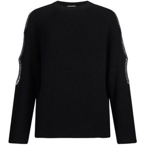 Liu Jo, Dames, Truien, Zwart, Maat: M Wol,