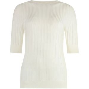 Peserico, Dames, Truien, Wit, Maat: L Wol,