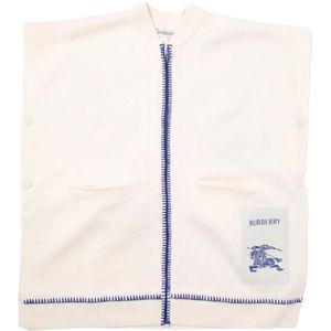 Burberry, Heren, Truien, Wit, Maat: M Wol,