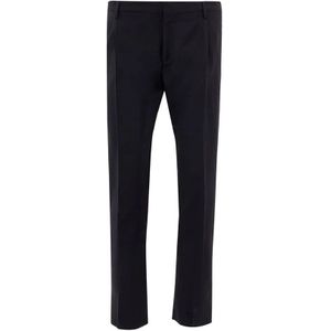 Valentino, Heren, Broeken, Zwart, Maat: M Leer,