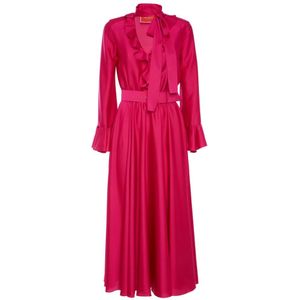 La DoubleJ, Dames, Jurken, Roze, Maat: XS Leer,
